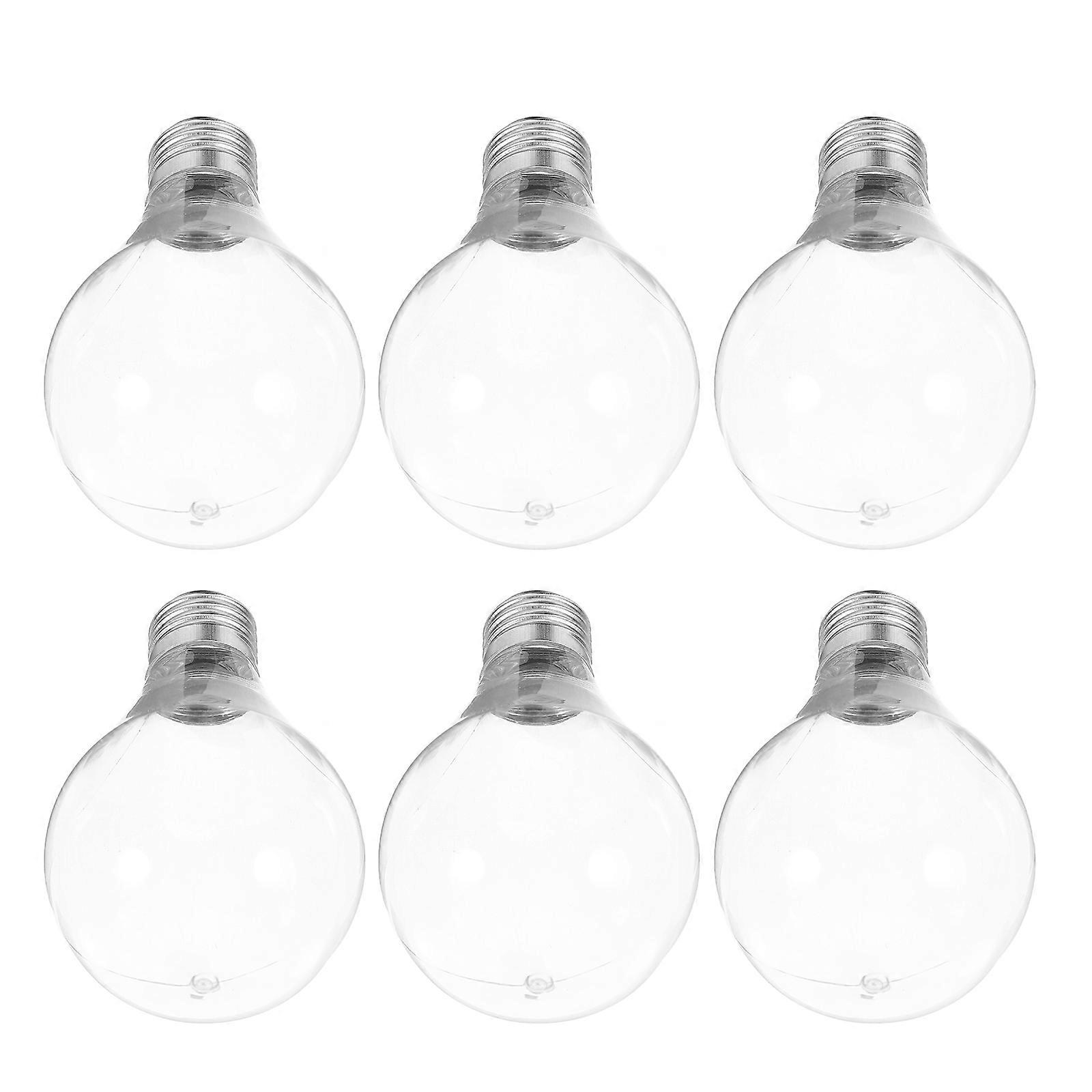 Light Pendant Fillable Plastic Light Bulb for Xmas Decoration 12Pcs