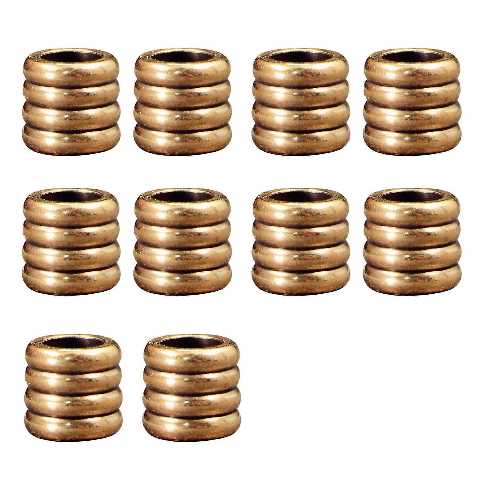 Rust Resistant Copper Cylinder Beads Handmade Jewelry Spacers Assorted Colors Easy Stringing DIY Accessories For Craft Enthusiasts Multicolor