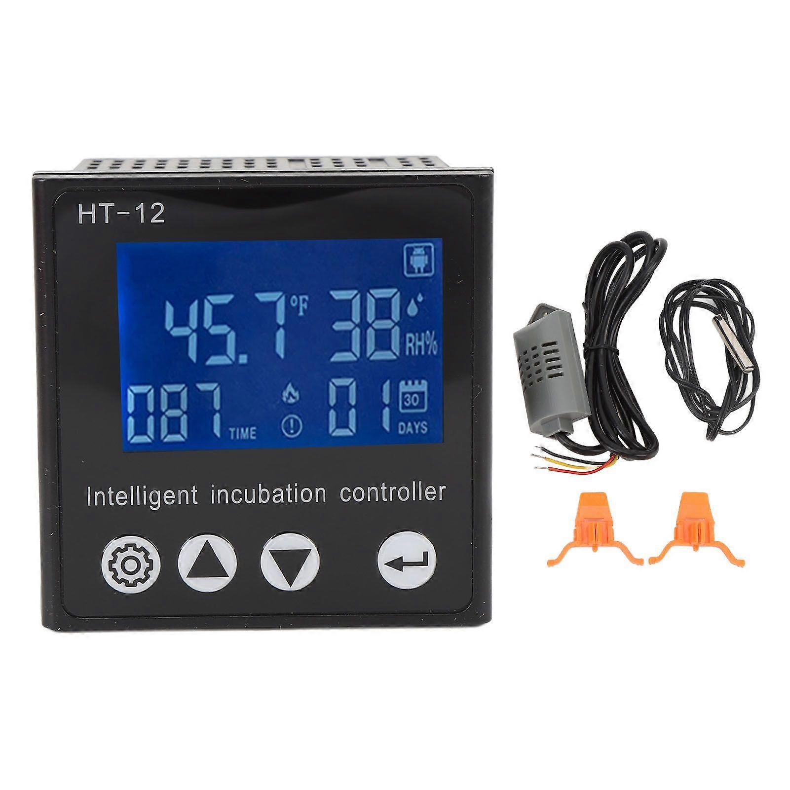 Temperature and Humidity Controller LCD Digital Display Intelligent Temperature Control Meter for Breeding