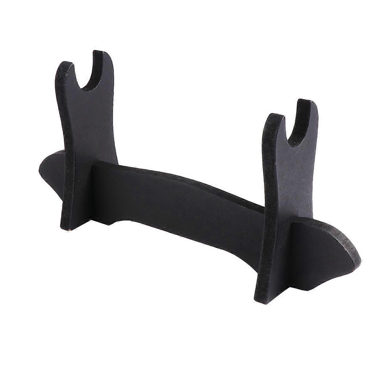 Sword Display Shelf Wooden Rack for Display 2Pcs Black Holder