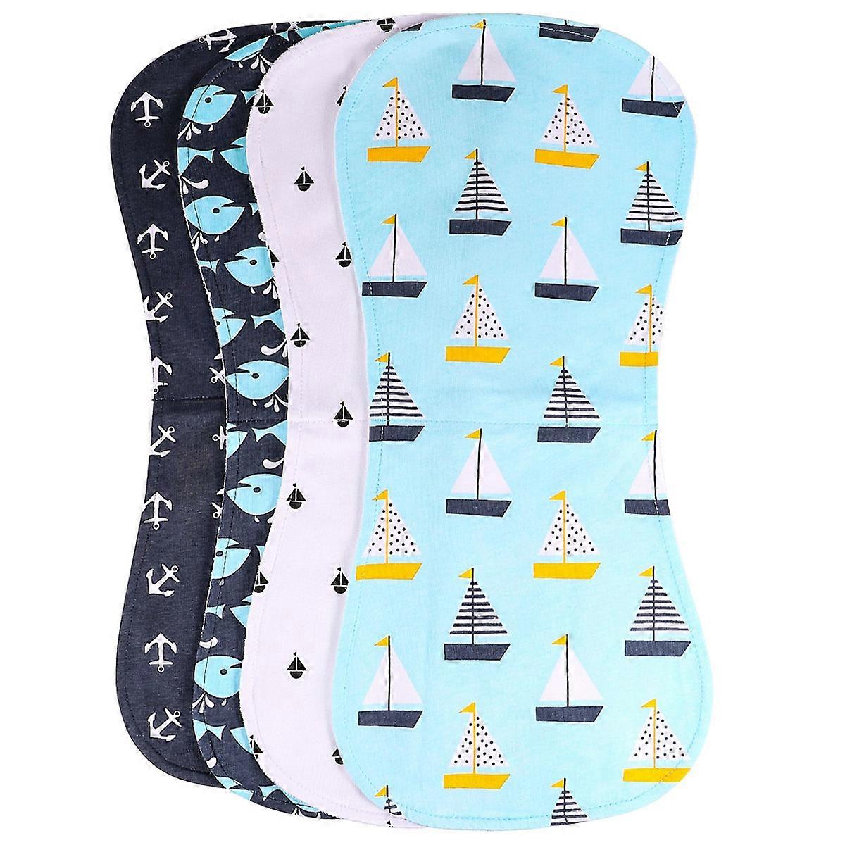 Assorted Burp Cloths Feeding Towel Durable Three-Layer 12Pcs