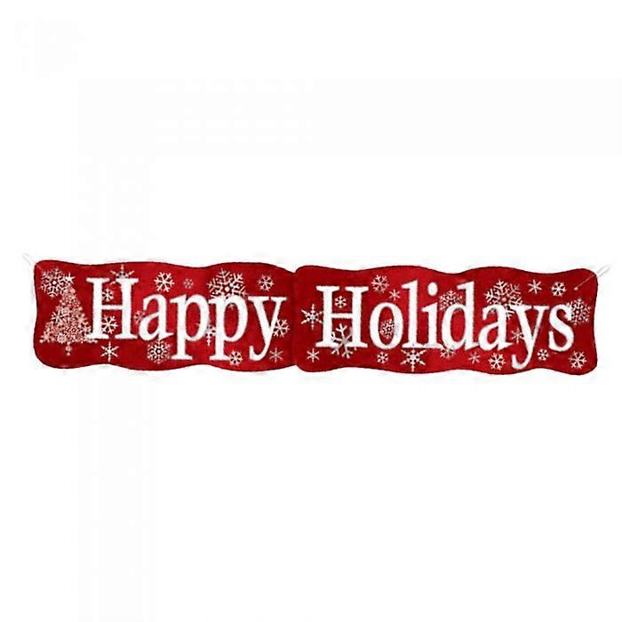 Unique Happy Holidays Snowflake Christmas Banner