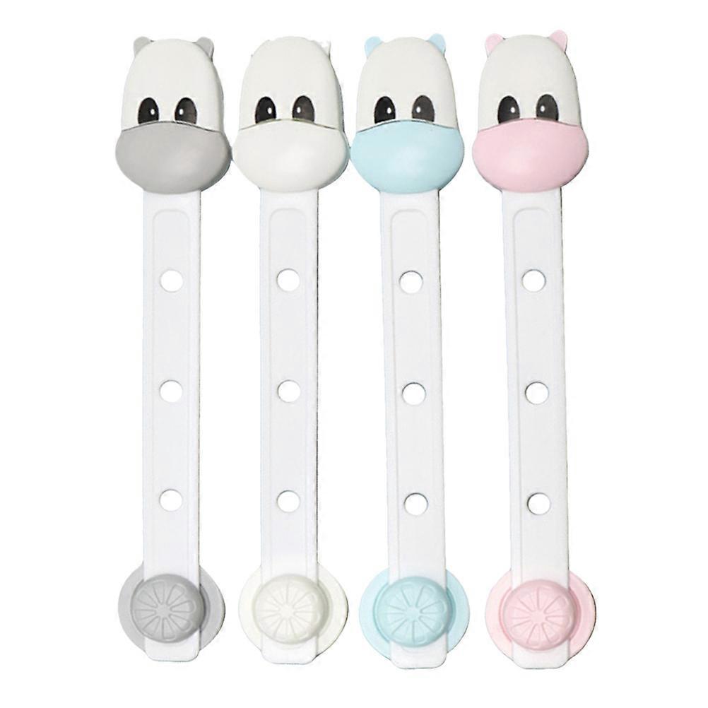 Childproof Doors Lock Cabinet Strap Locks for Home Use 4Pcs Set