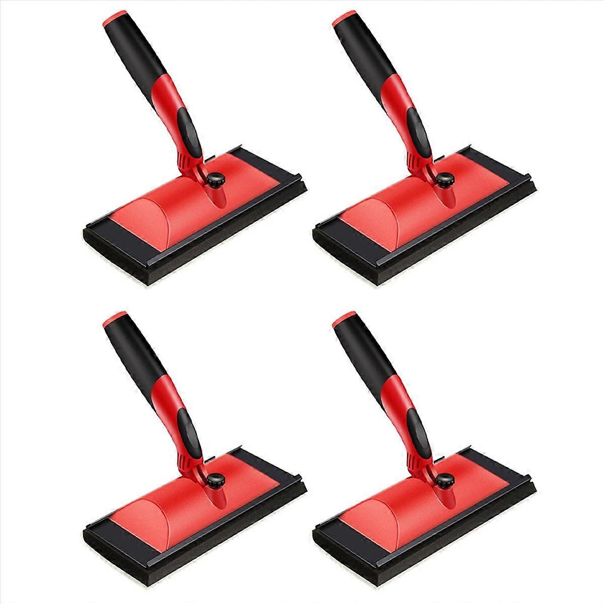 4pcs Stain Pads to Apply Paint with Handle Deck Stain Applicator for Extended Application of Stain P