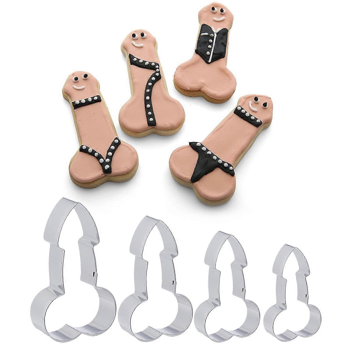 Biscuit Mold Stainless Steel Cookie Cutters for Baking Decorating 4Pcs Set