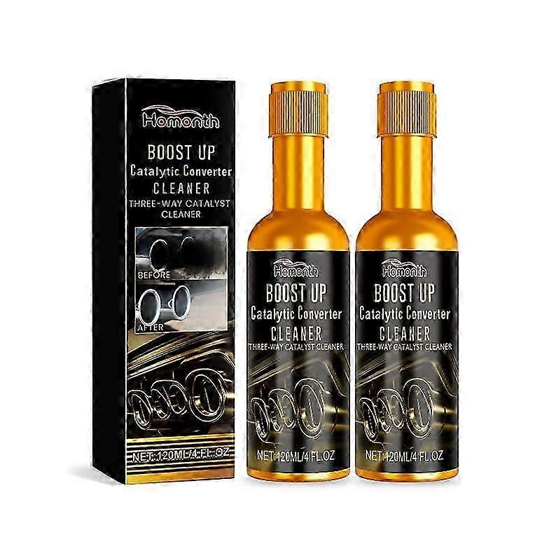 2PCS Car Catalytic Cleaning Agent Convenient to Apply Professional Deep Cleaning Tool Suitable for Restore Car Engine