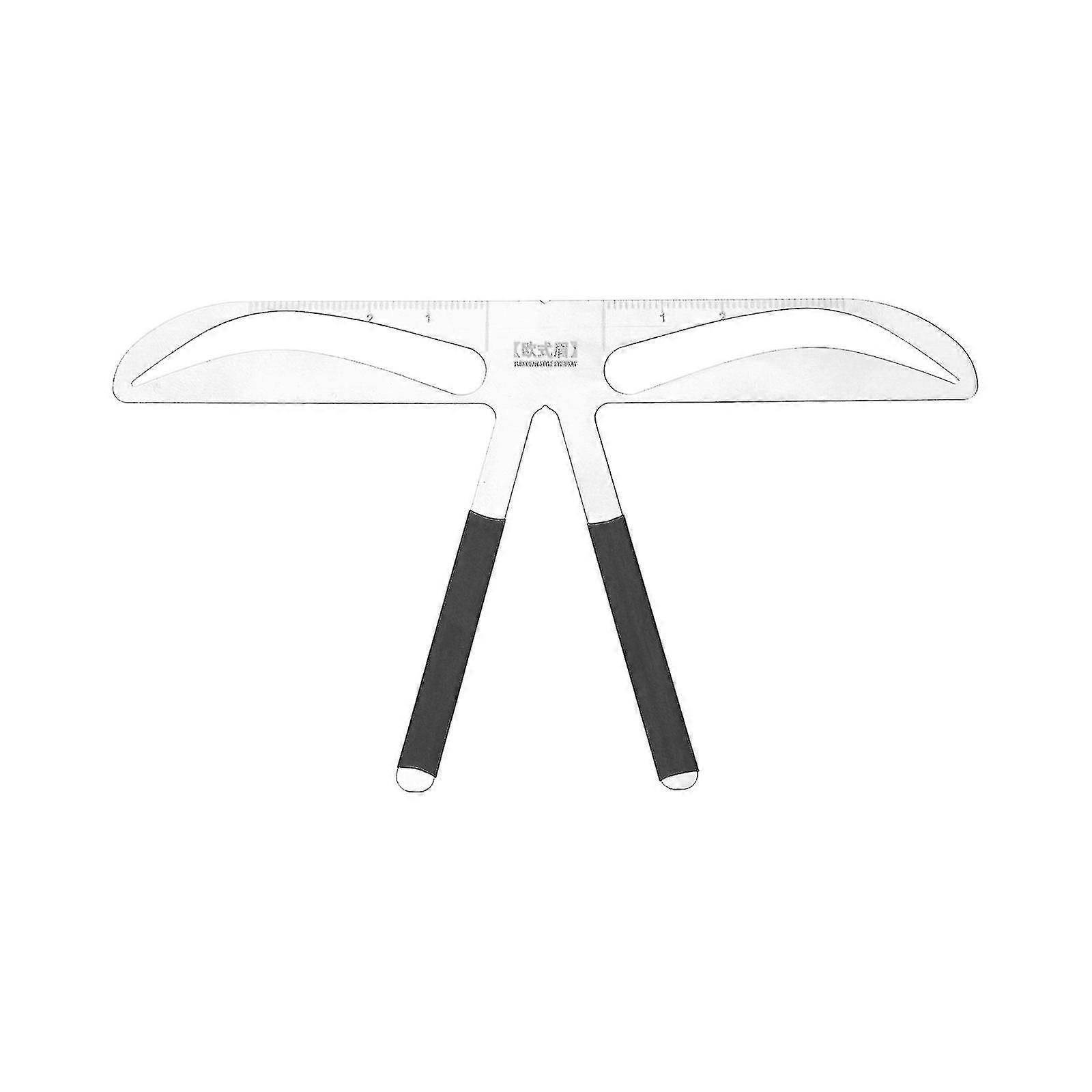 Silver Stainless Steel Nose Bridge Triangle Digital Scale Horizontal Positioning Equidistant Equidista