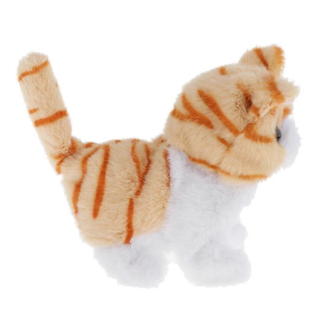 Interactive Robot Cat Electronic Toys Walking Miaow Garfield