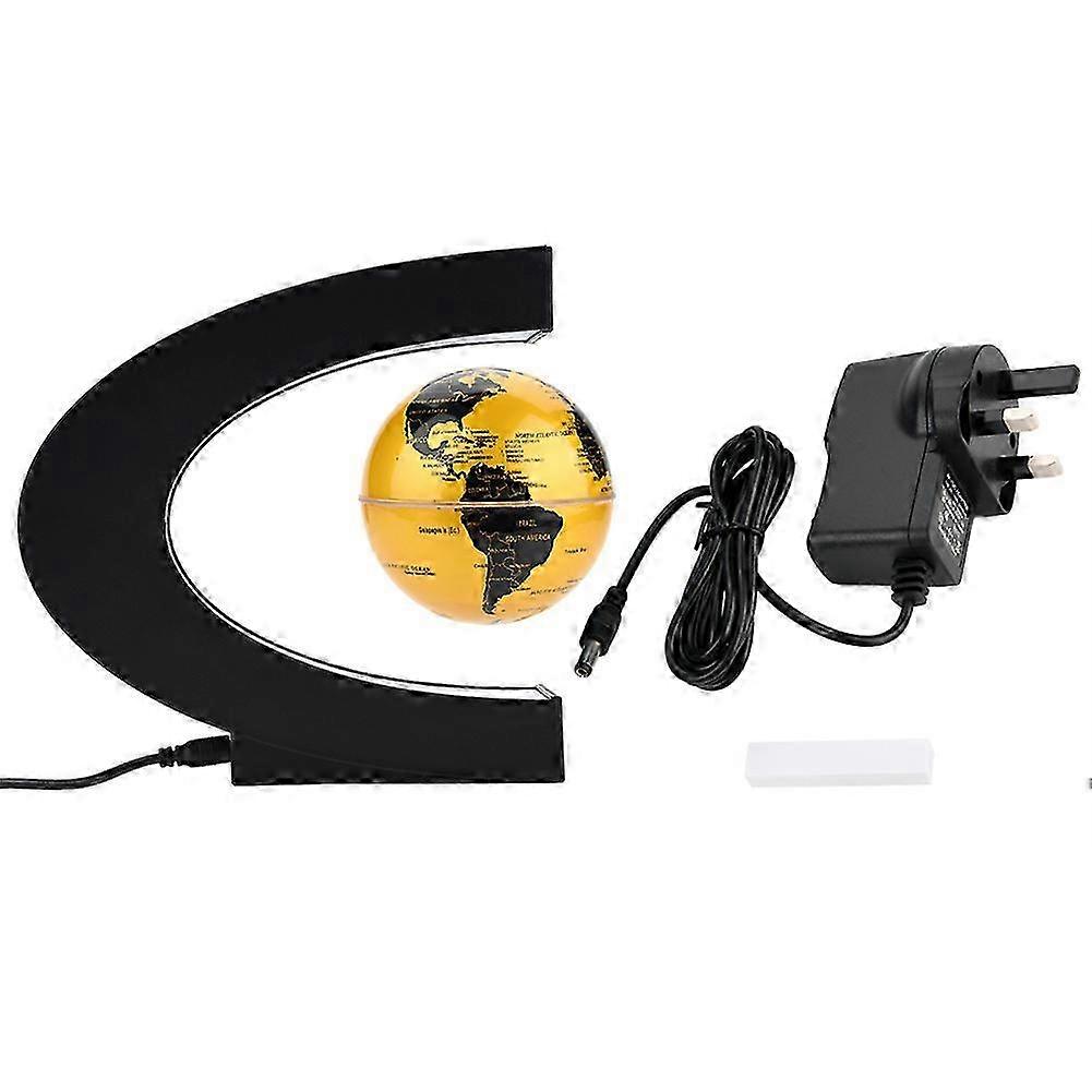 25-26 Levitating Globe Magnetic Levitation Rotating World Map Globe with LED Light