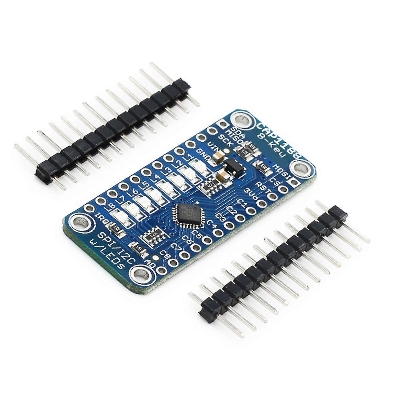 Electronics CAP1188 8 Key Capacitive Touch Module Replacement for Prototyping Educational Touchable Module Automation Multicolor