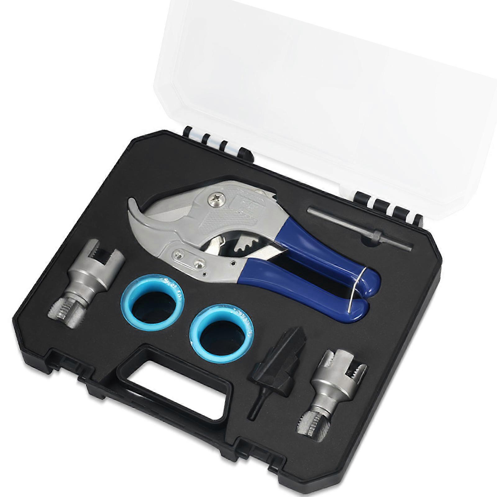 Internal & External Pipe Threading Tool,Pipe Thread Cutting Tool, 1/2'' 3/4'', Electric Drill Compatible Pipe Threader Multicolor