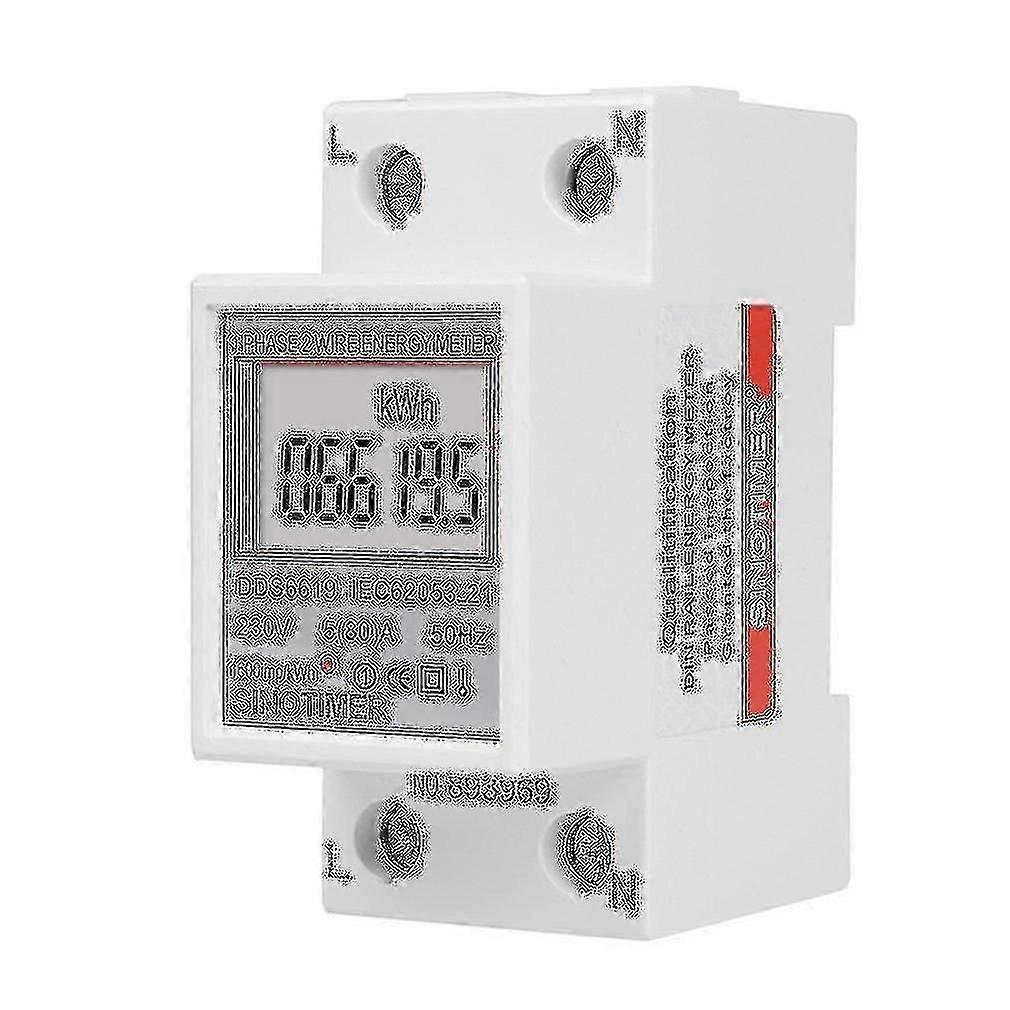 Din Rail Dds6619-005 Dds6619-005 Electric Power Meter Two Wire Single Phase Power Wattmeter Electric