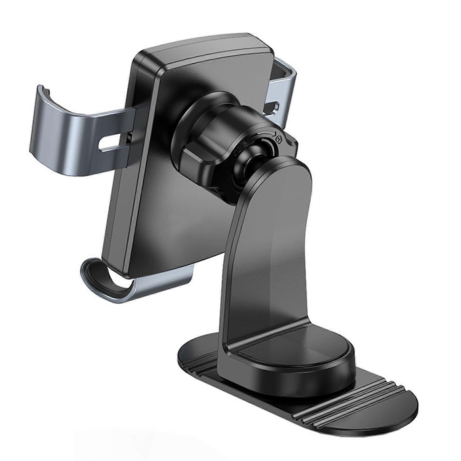 Car Dashboard Mount Stand Rack Mechanism Easy Stick on Installation Phone Holder Secure Grip for All Smartphones Multicolor