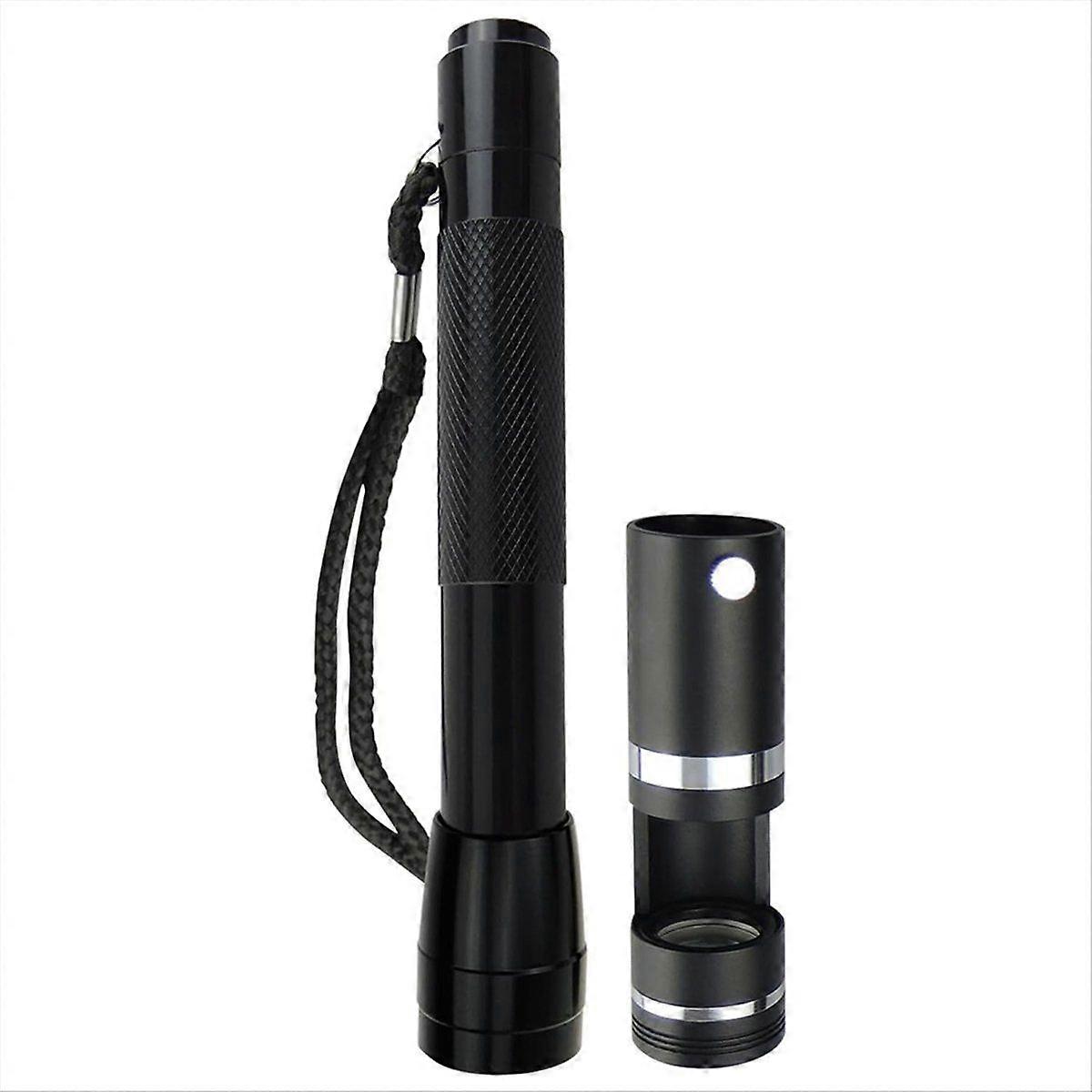 Professional 10x 18mm Darkfield LED Loupe Polariscope Handheld Gem Tester with Flashlight for Jewel