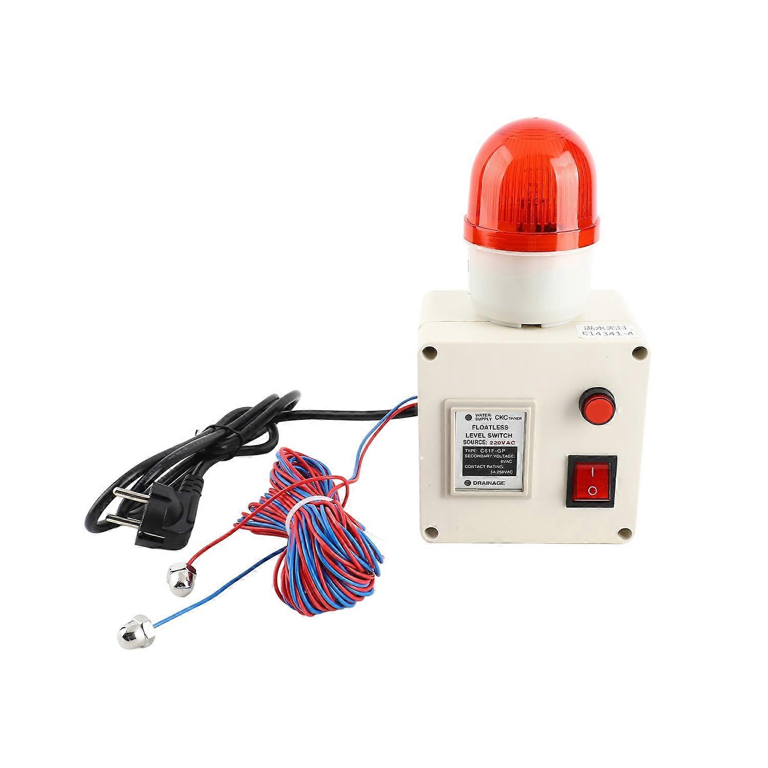 Water Level Indicator Alarm High Water Level Alarm Sensor Waterline Indicating Alarm with Silencer S