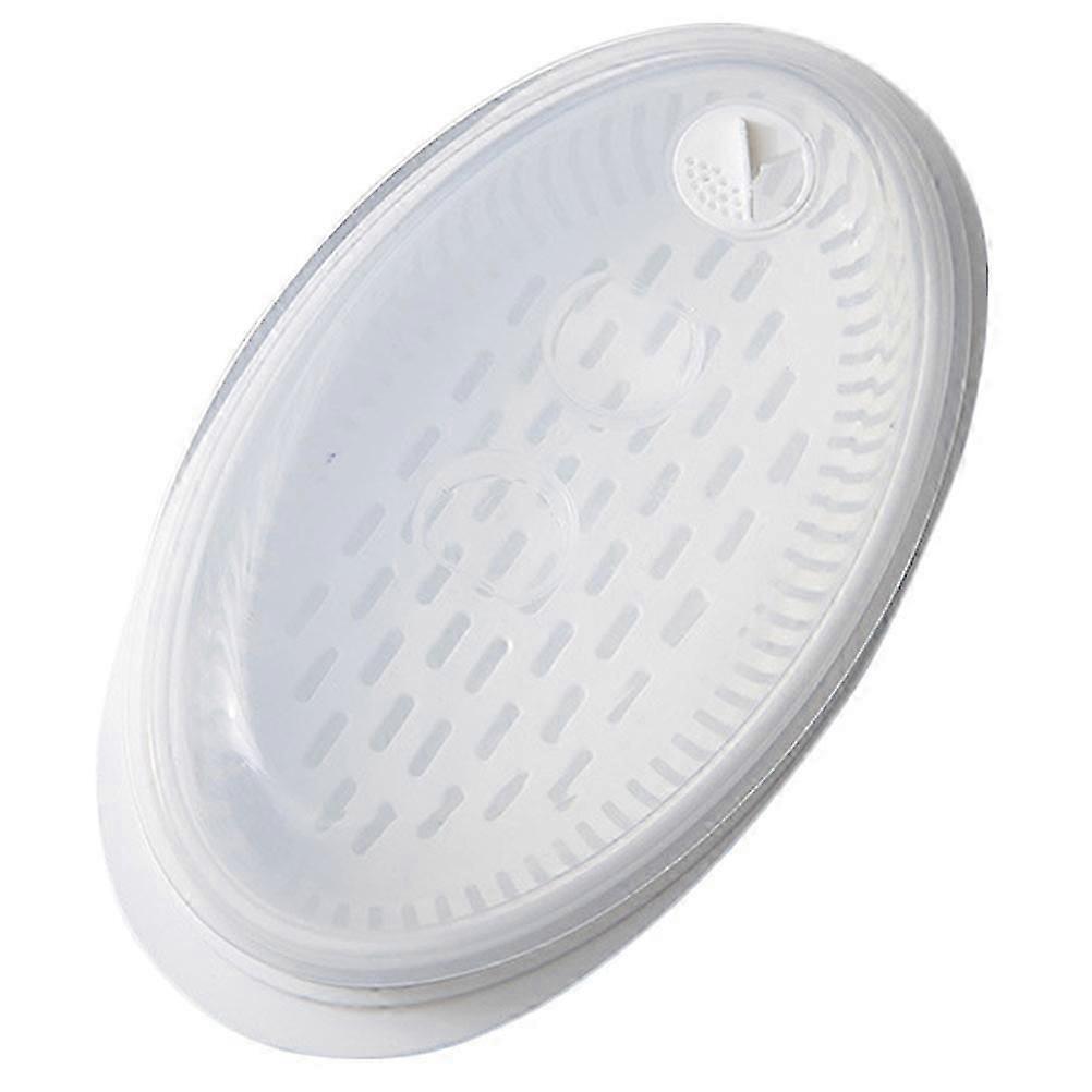 Fish Tray Food-Grade Pp Round Shape Steamer Pan For Microwave Use 1Pc