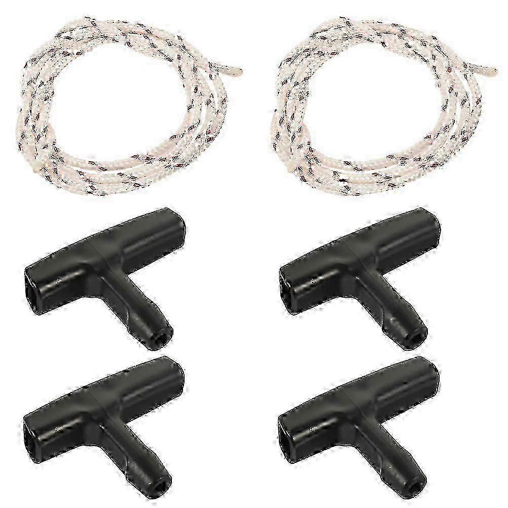 Emergency Pull Rope Kit for Garage Doors and Attic Access - Includes 2 Cords and 4 Handles