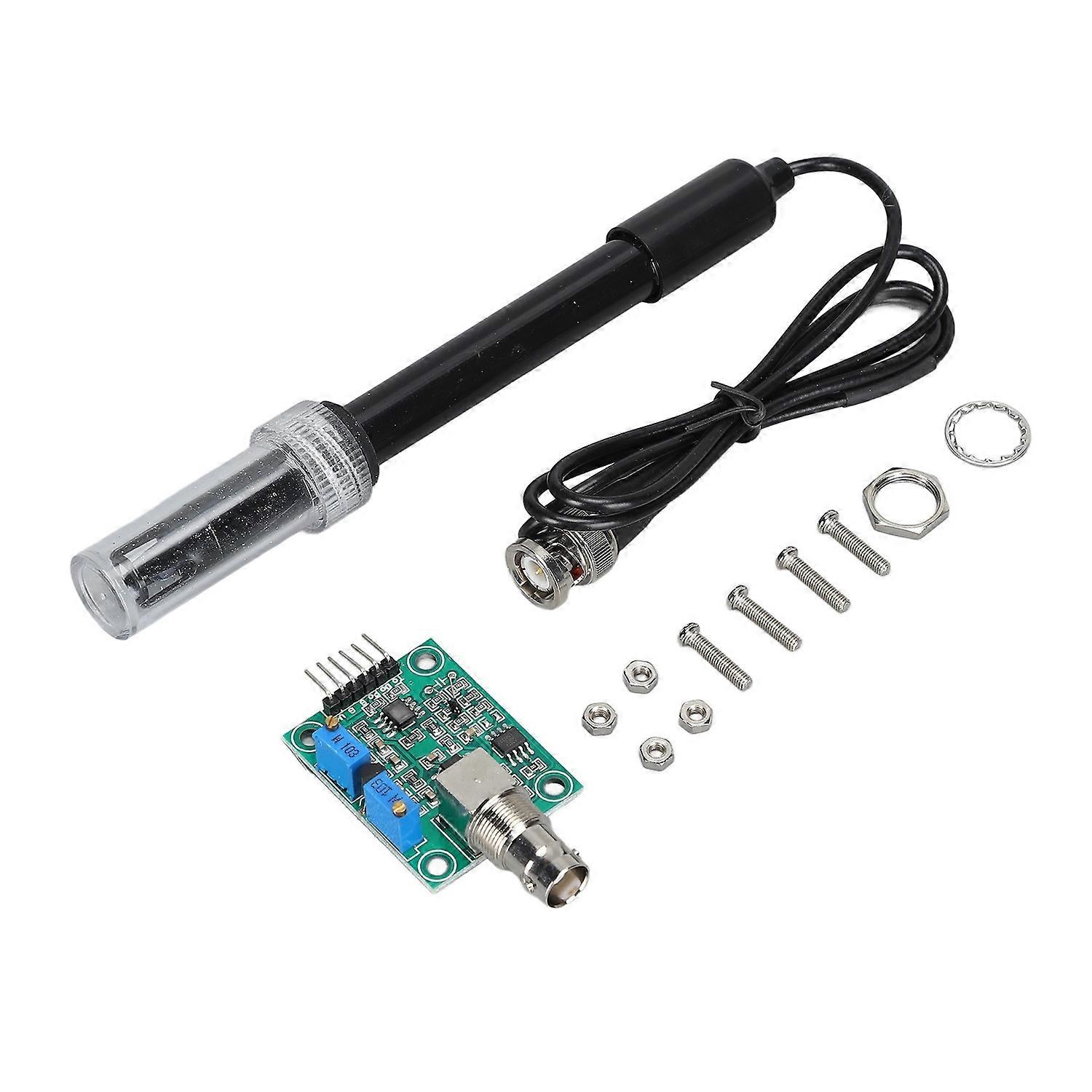 PH Electrode Probe Acquisition Sensor Module PH Value Monitoring Board Kit with BNC Connector