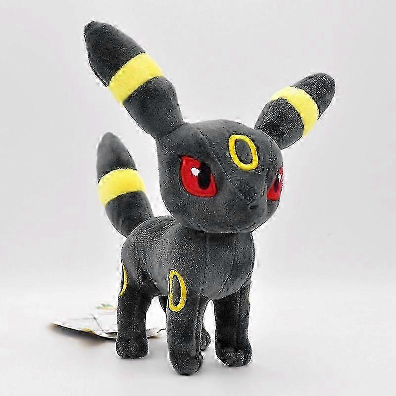 Standing Shiny Umbreon Eevee Evolution Stuffed Plush Toy, High-Quality Cartoon Animal Toy, 15CM