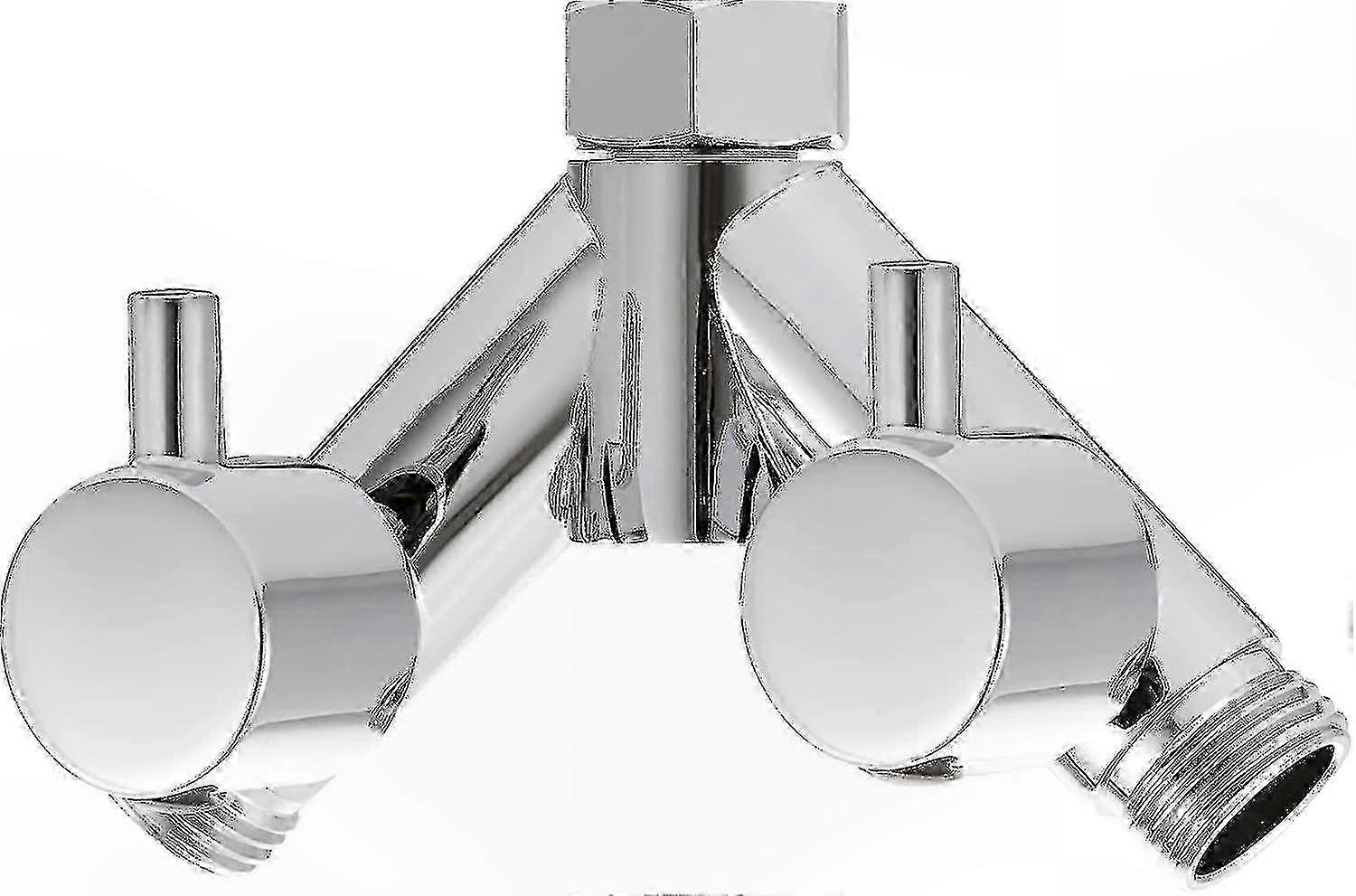 Chrome 2-Way Shower Diverter Valve with Y Splitter for Shower Head and Hose, 1/2 Inch Connection