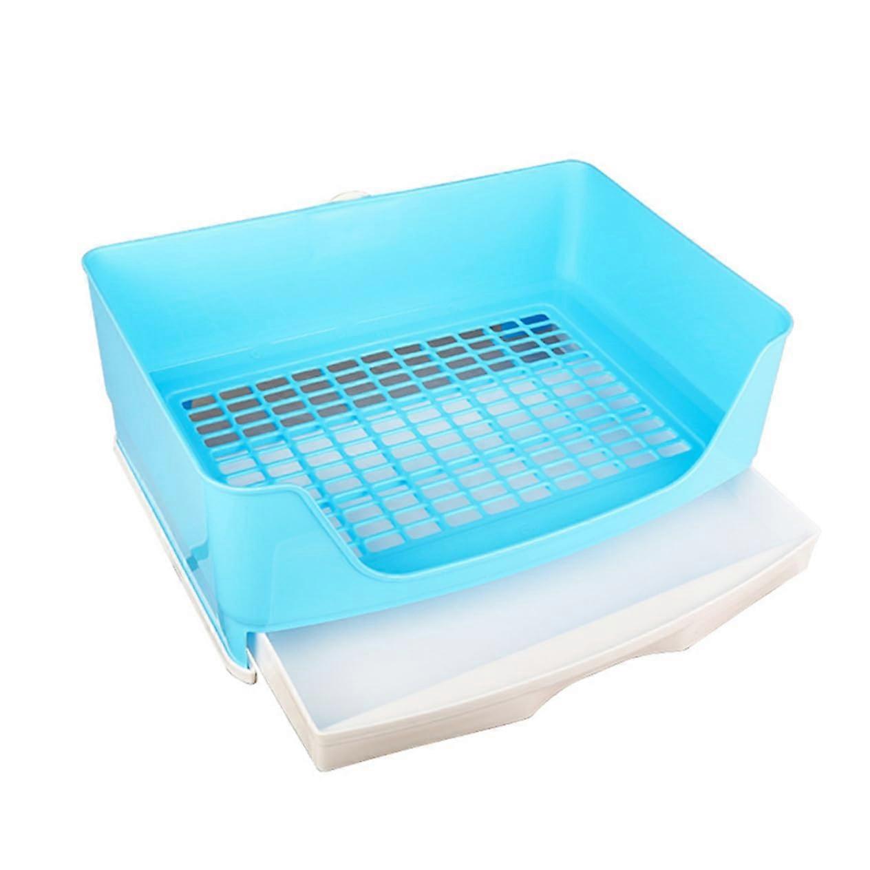 Antisplash Rabbit Potty For Rabbits And Guinea Pigs EasyClean Portable Litter Tray Design Pet Bedpan Color Random