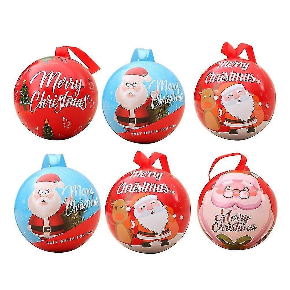 6 Pcs Christmas Gifts Christmas Lolly Jar Festive Party Favor Boxes Christmas Gift Box Christmas Mon