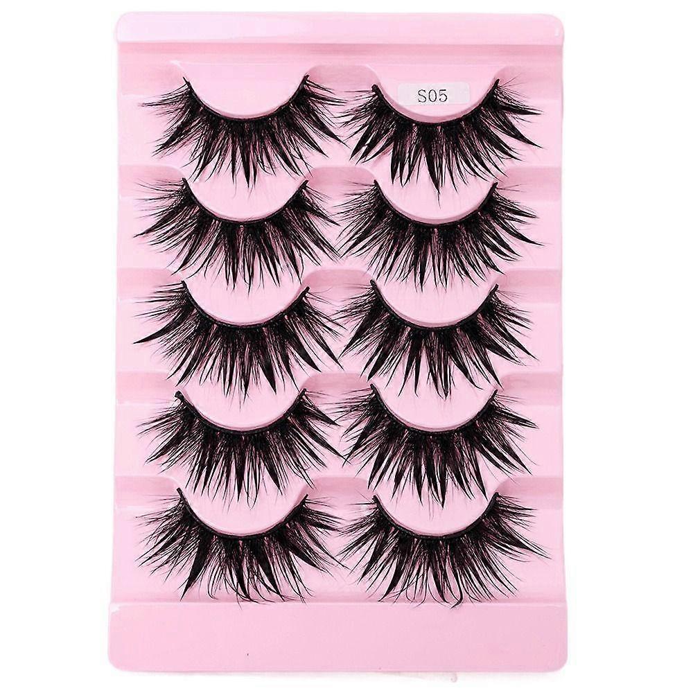 Handmade Craft Extension Thai Wet Eyelashes Wispy Fluffy 3D Faux Mink Eyelashes False Eyelashes