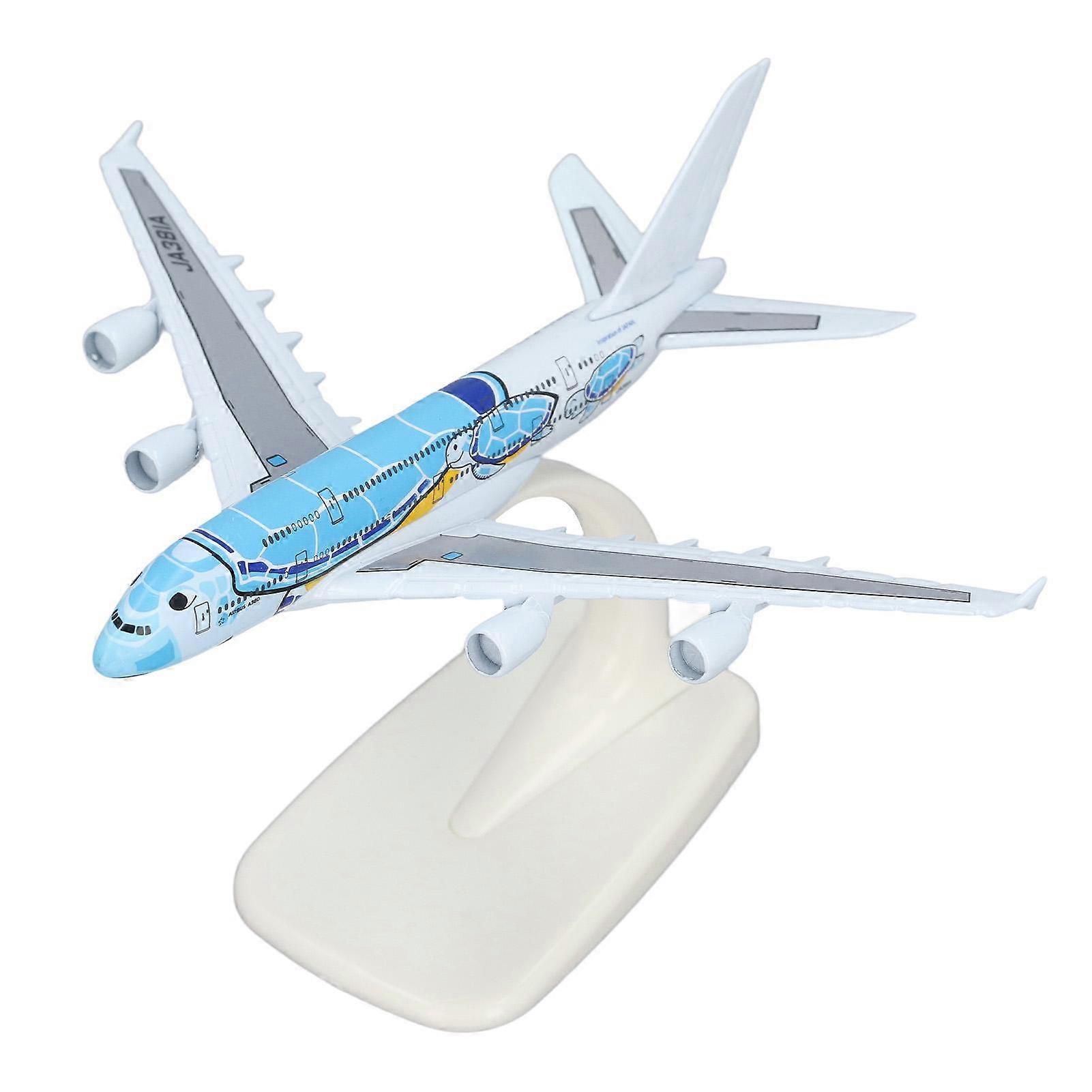 1:500 Scale A380 Plane Model High Stimulation Alloy Airplane Decoration Model with Display Base