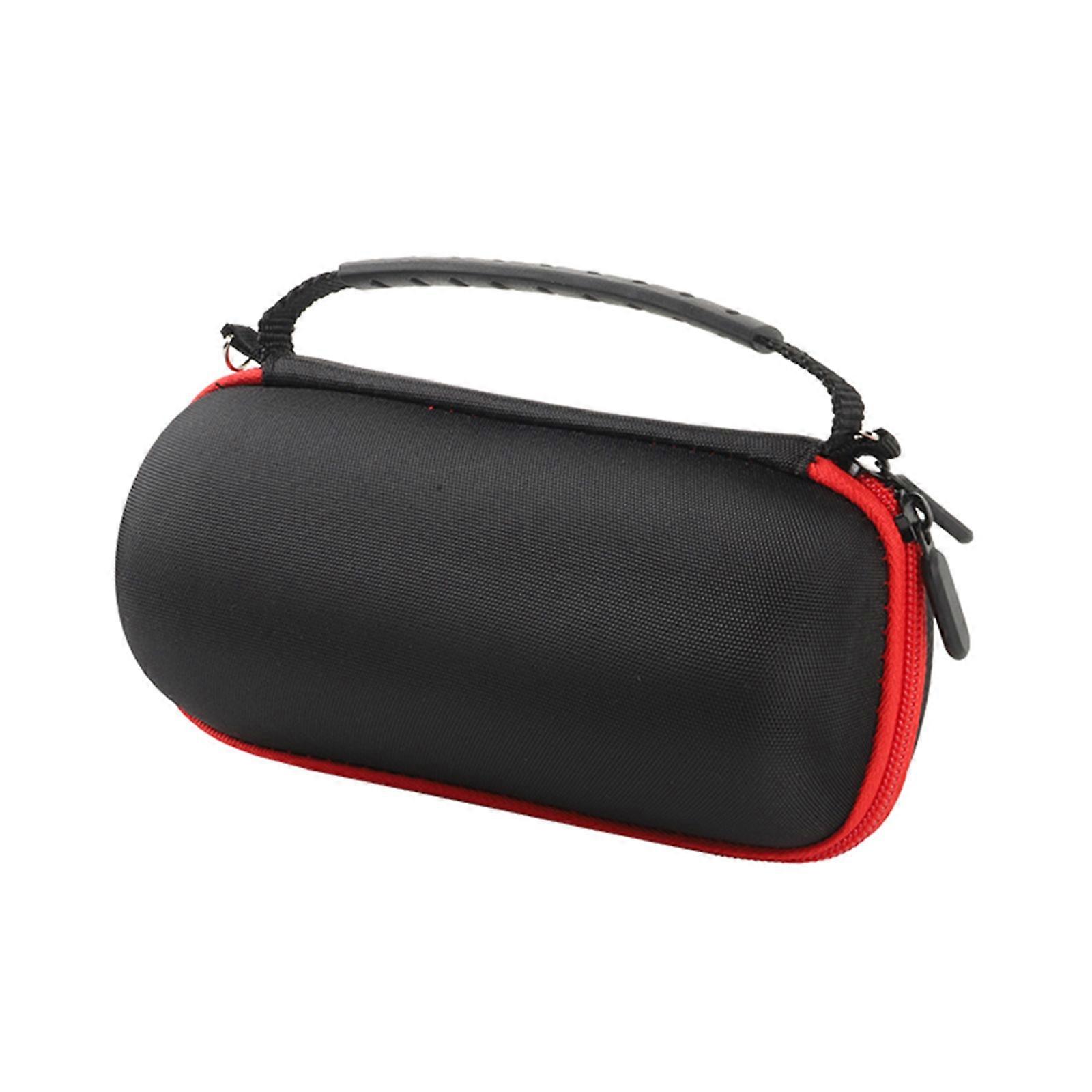 Hard Carry Case For Flip 7 Bluetooth-compatible Speaker Holder Shockproof Bag with Shoulder Strap Soft Flocking Interior  Inner red