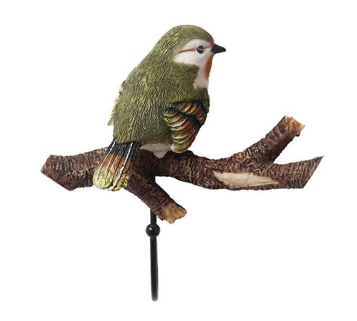 Wall Hooks for Coats Birds Resin Decorative Coat Rack Hanger for Hats Keys Clothes Entryway