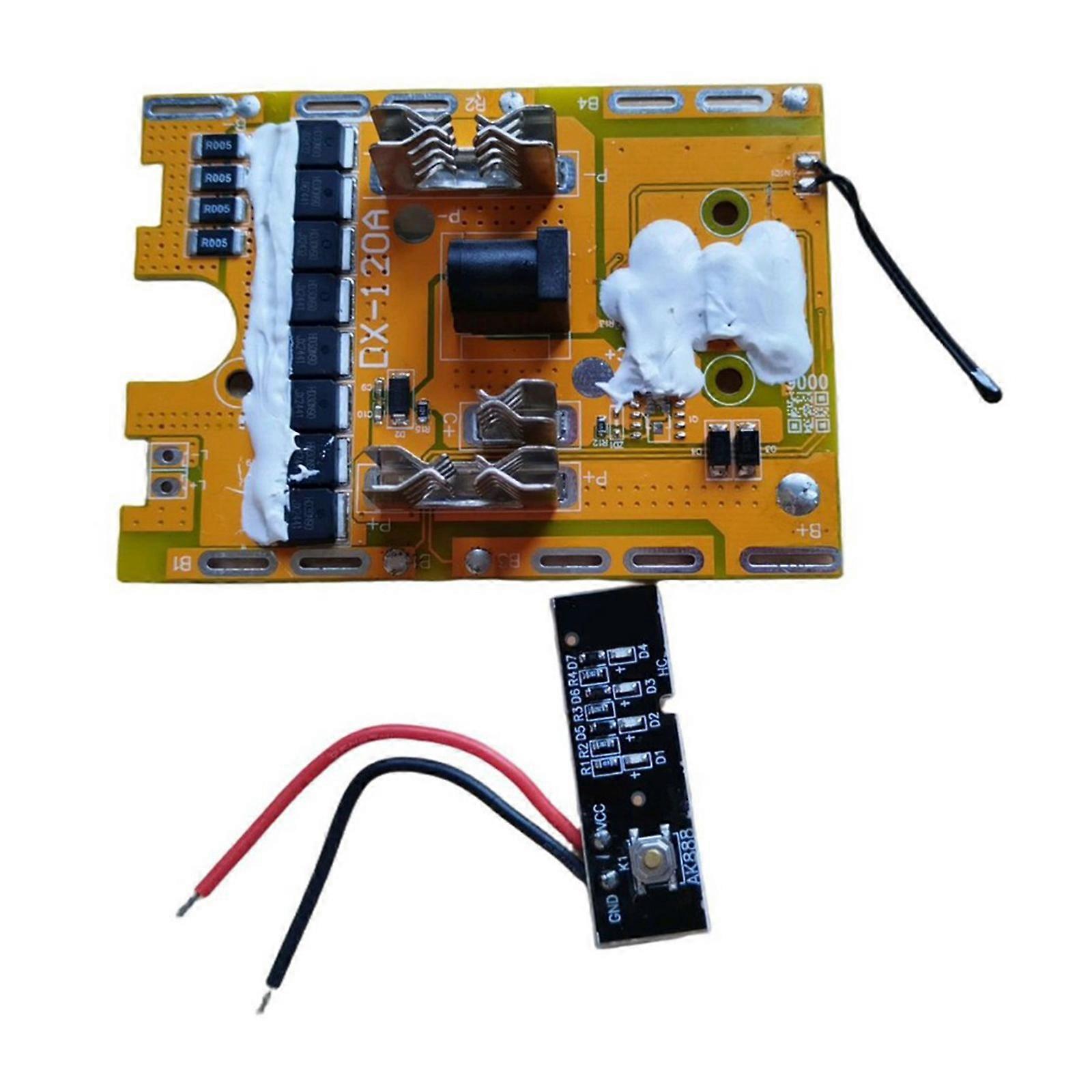 21V Power Tool Protective Module 18650 8MOS Control Side Light Protective Plate Angled Grinding Machine Accessories Multicolor