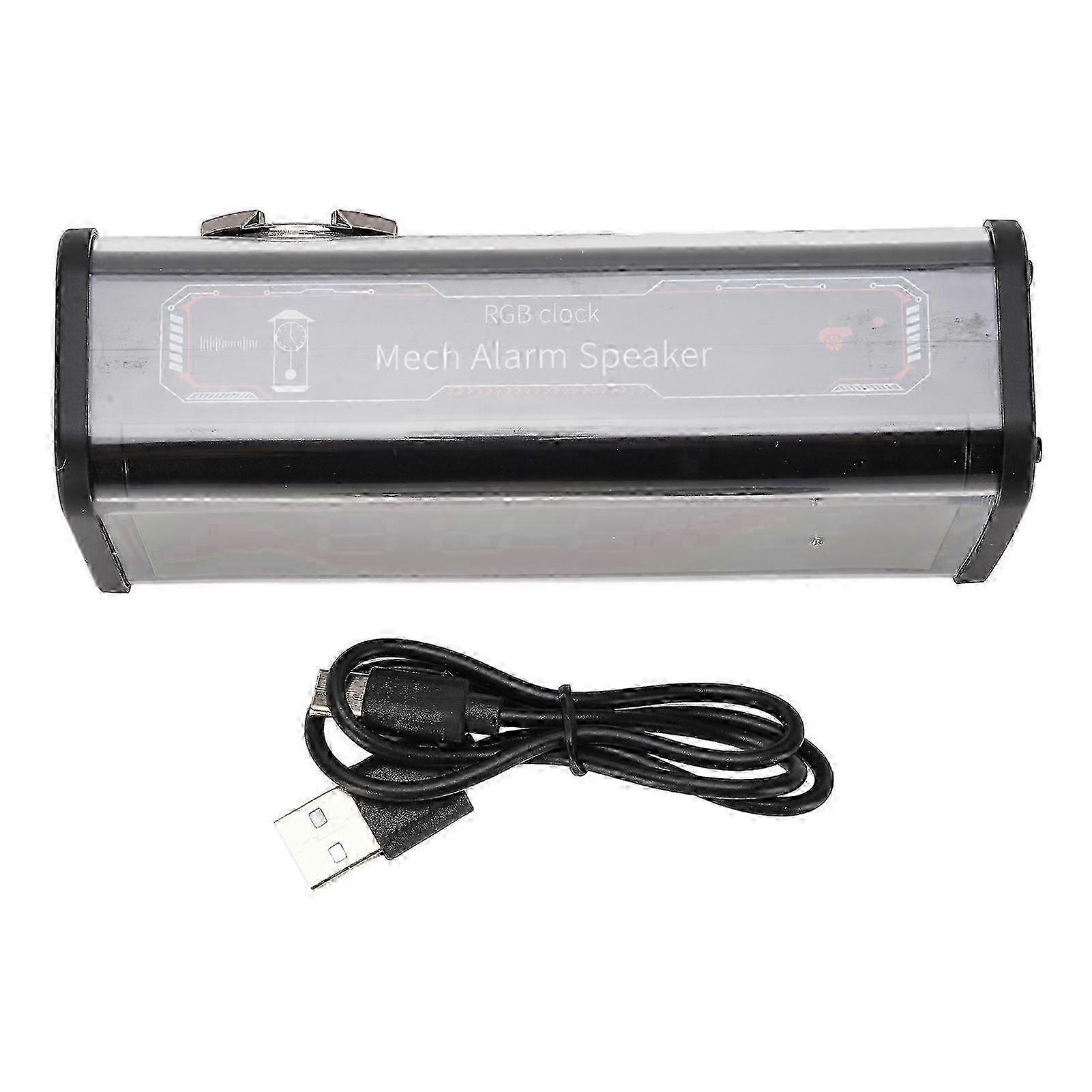 Large Screen Clock Speaker with Alarm Clock Temperature Display Bluetooth Speaker for Daily Use