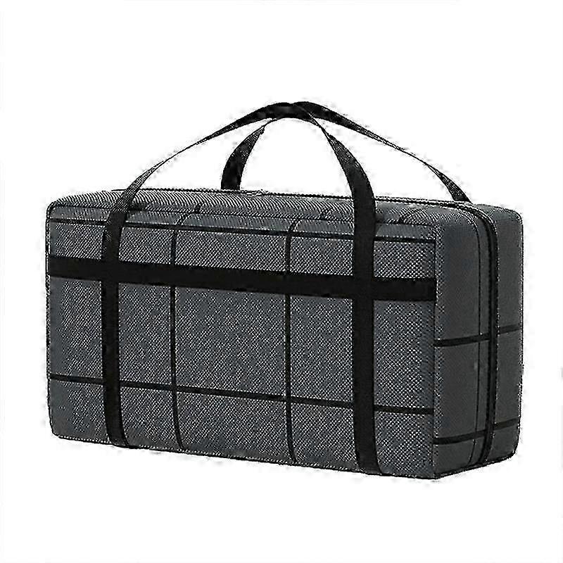 Large Capacity and Super Loadearing Black Composite Material Storage Bag Dustproof and Moisture-Proof with Zipper