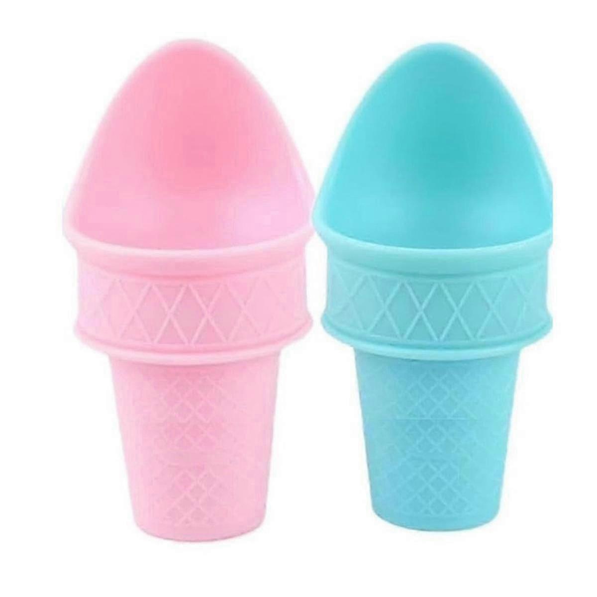 Ice Cream and Popsicle Tool Set Ice Cream Spoon, Reusable Mini Scoop Cones Set, Good Grip Plastic Cookie Baking C