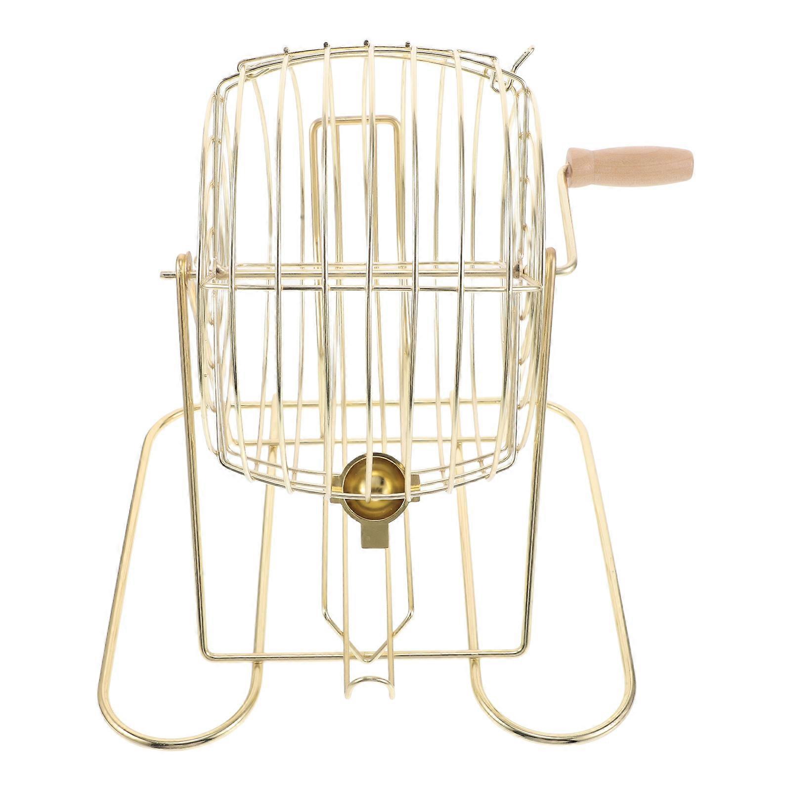 Golden Game Balls Cage for Tabletop Home Use