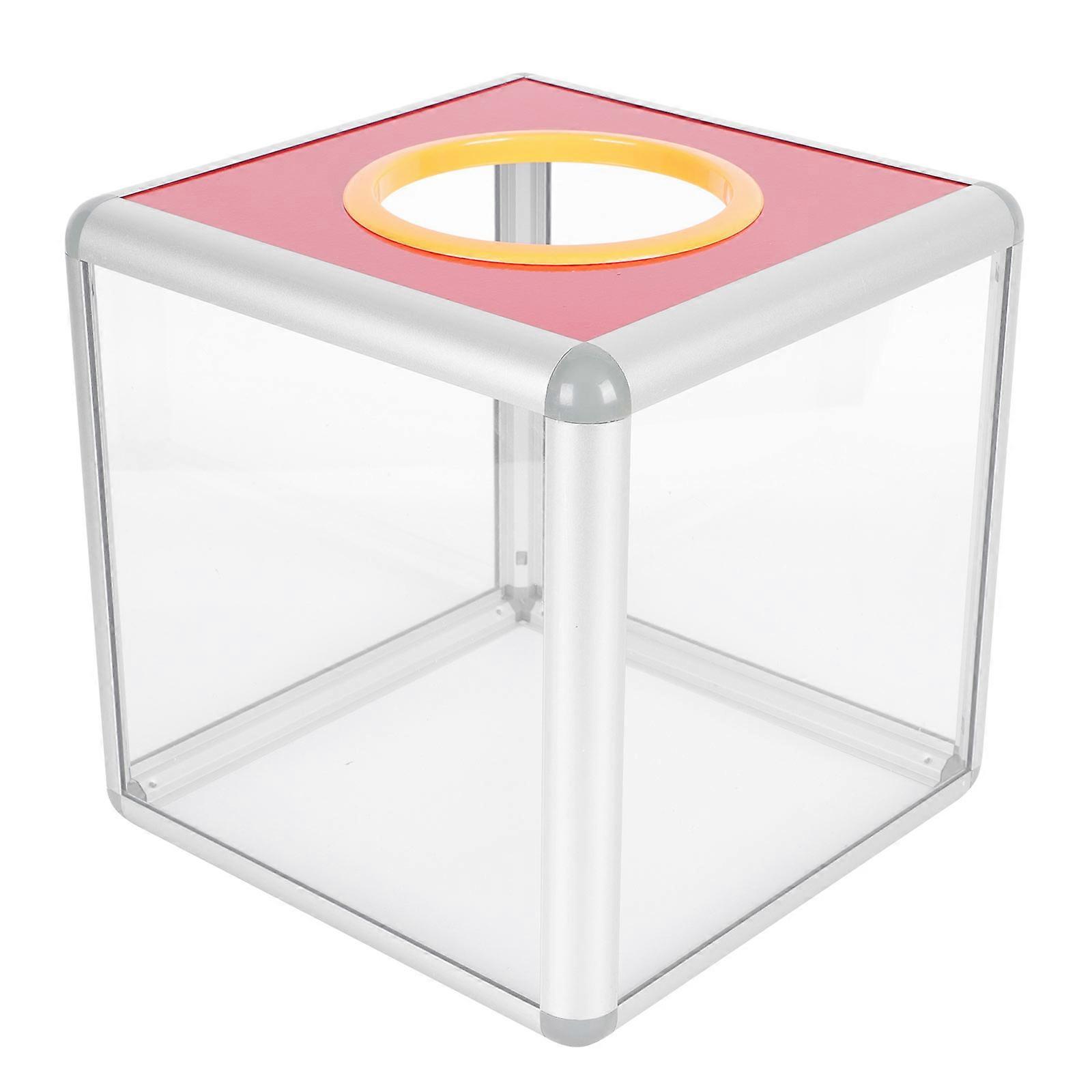 1Pc Transparent Annual Meeting Lottery Box Prank Simple Draw Box