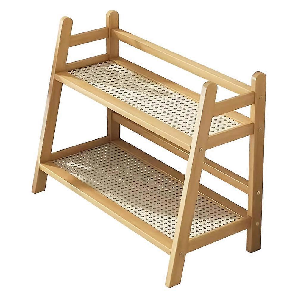 Double Layer Desktop Organizer Shelf for Office Kitchen Cup Holder Storage Holders Rack 2 Tiers Space Saving