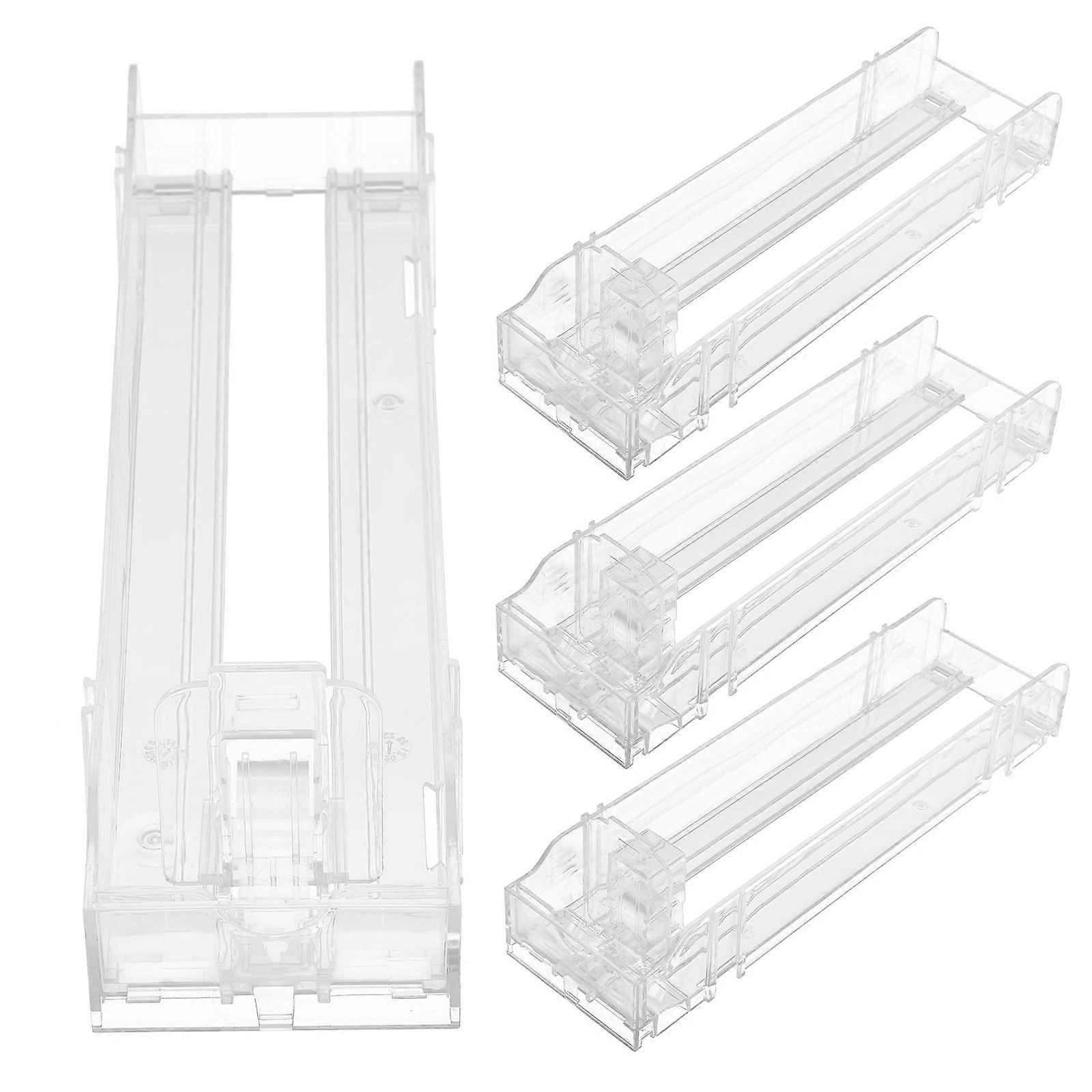 Auto-Push Showcase Display Rack for Shop 16Pcs Transparent