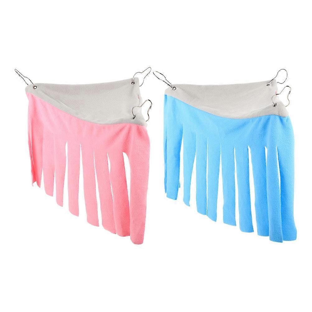 Chinchilla Cage Hammock Guinea Pig Hideout Nesting Assorted Color 2Pcs