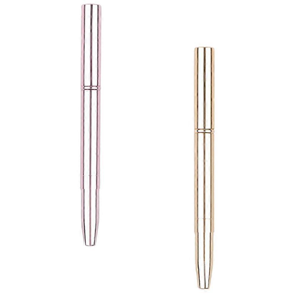 Lip Brush Double-Ended Lipstick Applicator for Makeup 2Pcs Assorted Color