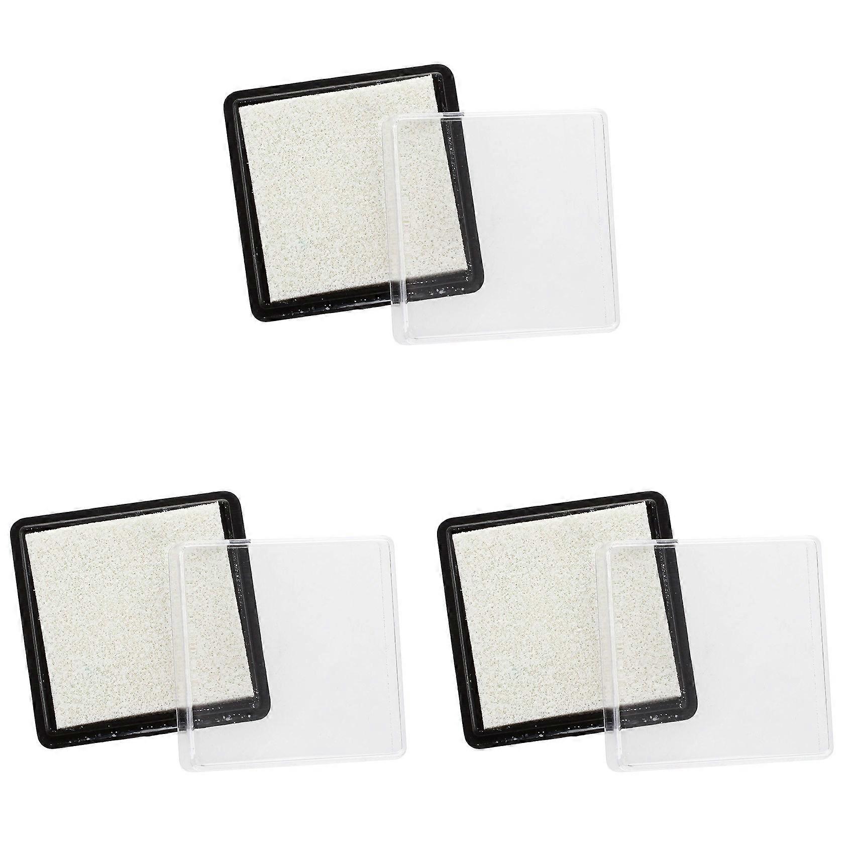 3X Ink Pad Stamp Pad for Wedding Letter Document White
