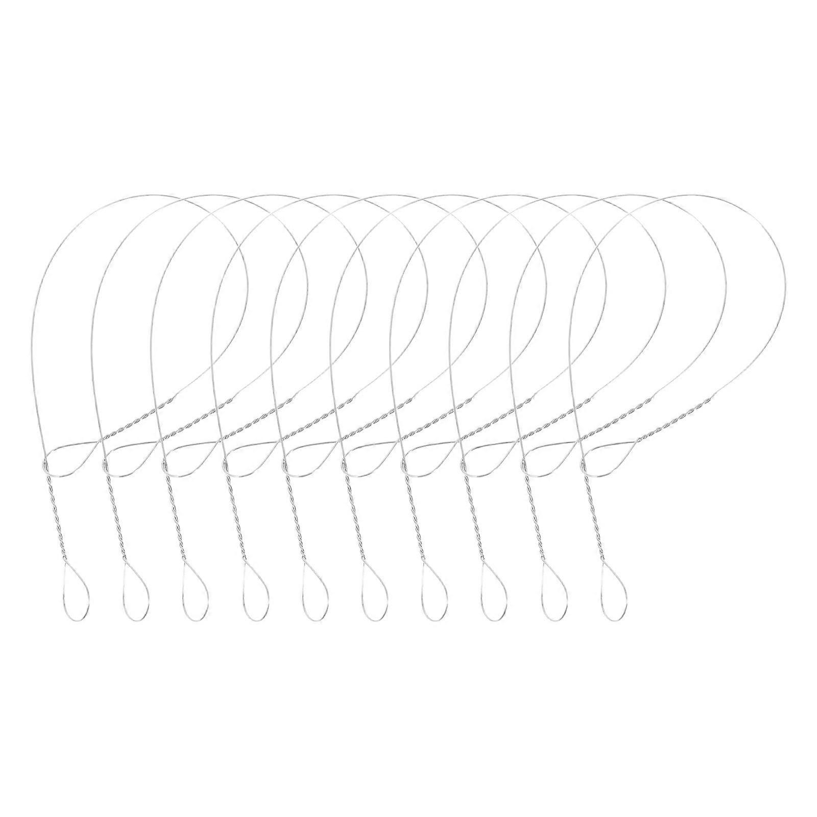 10pcs Stainless Steel Cheese Slicer Wire Multipurpose Cheese And Butter Slicer Wire Meat Slicer Wire Replacement Cheese Slicing Tool