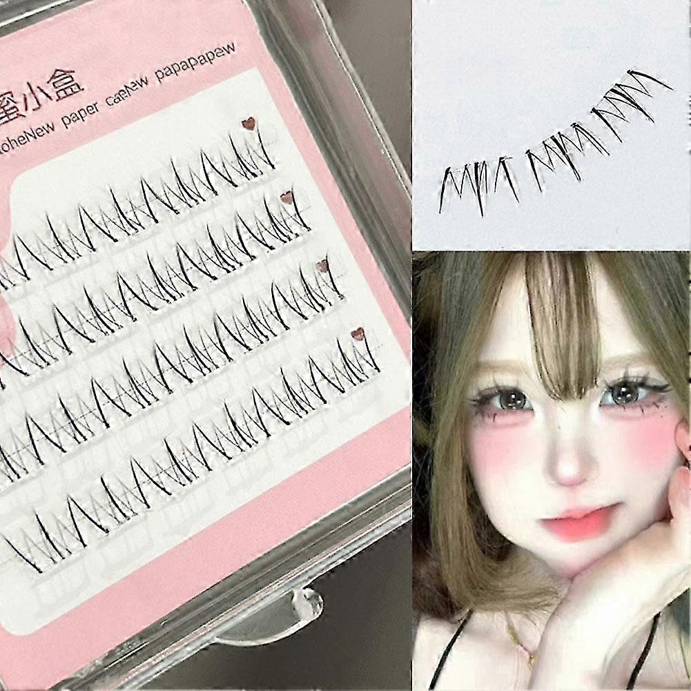Self-adhesive Cat Elf False Eyelashes Glue-free Natural Single Cluster Lashes Easy Apply Beginner-friendly
