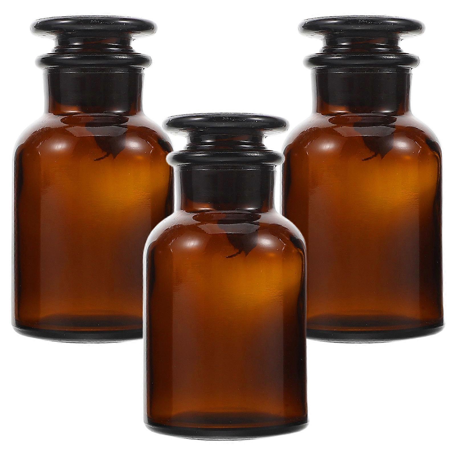 Tea Reagent Bottles for Precise Chemical Use 3Pcs with Dropper