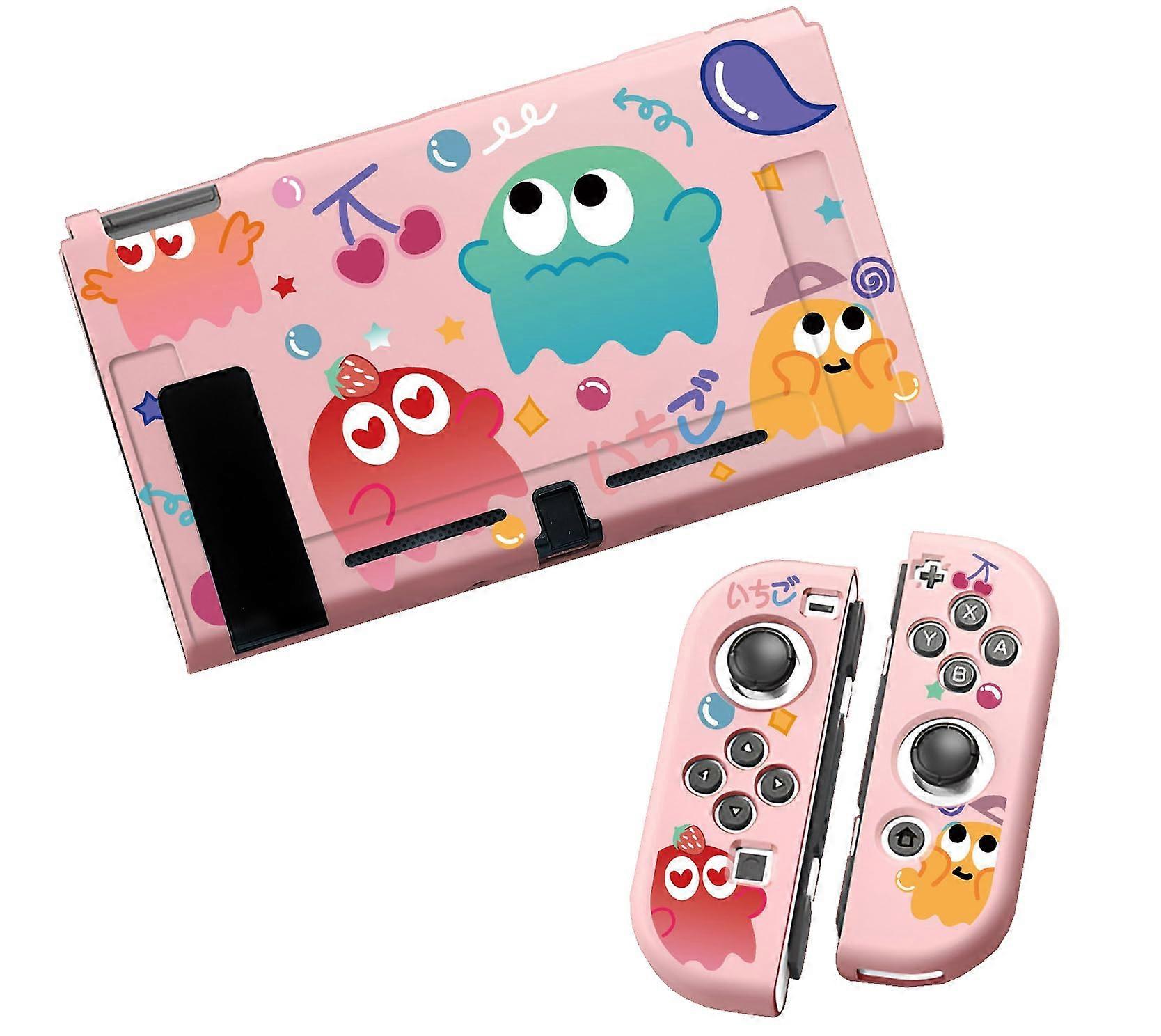 Slim TPU Protective Case for Nintendo Switch with Shock Absorption and Docking Compatible Grip