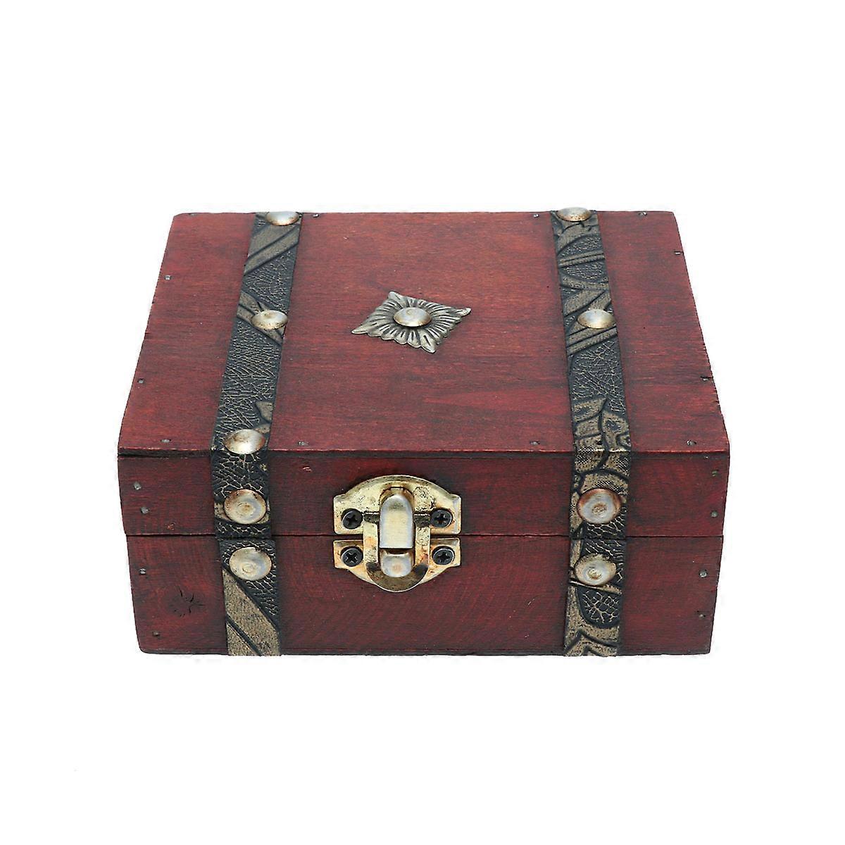 Storage Boxes Wooden Container for Receiving Articles Archaistic Style