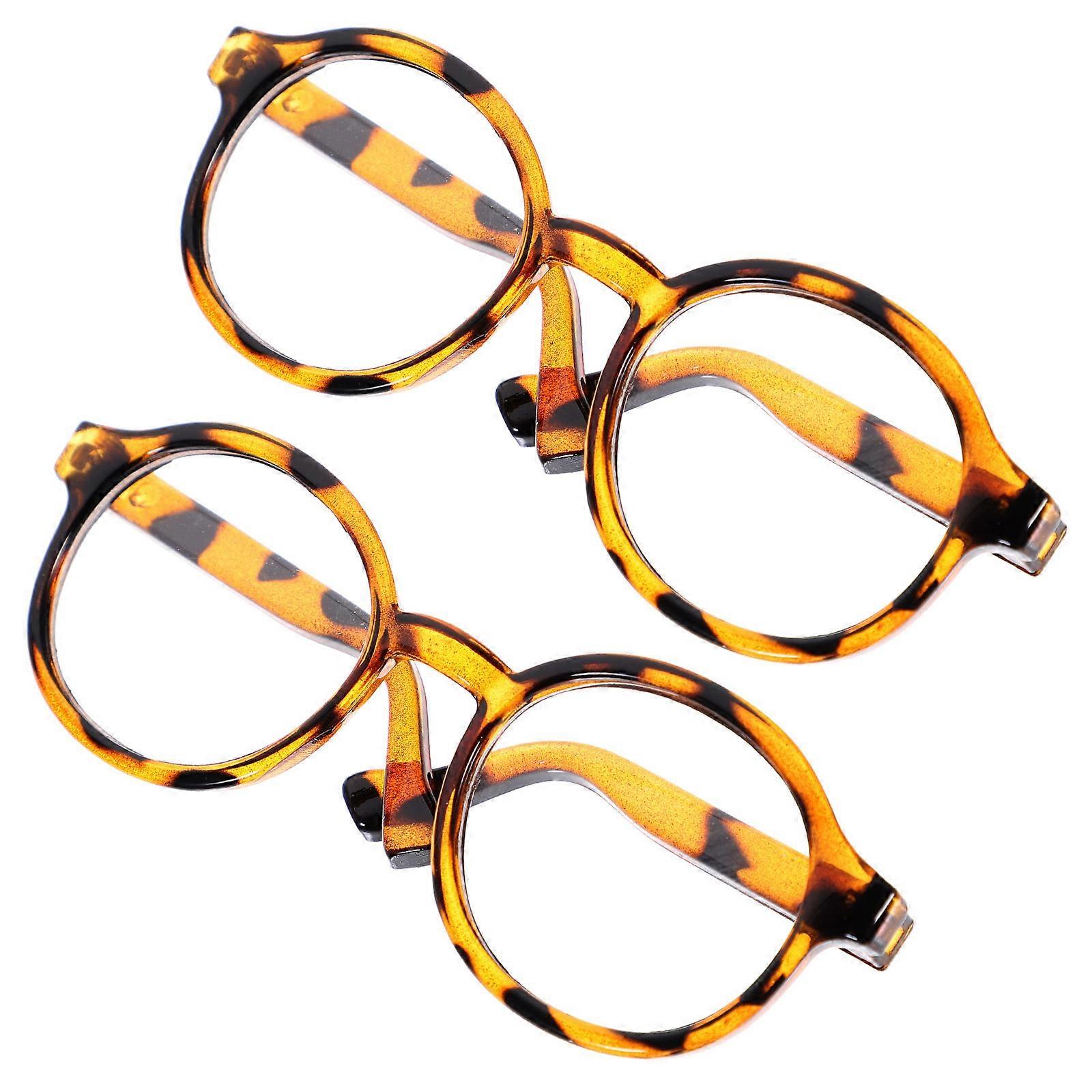 Stylish Glasses Toys Practical Doll Glasses for Playing 2Pcs