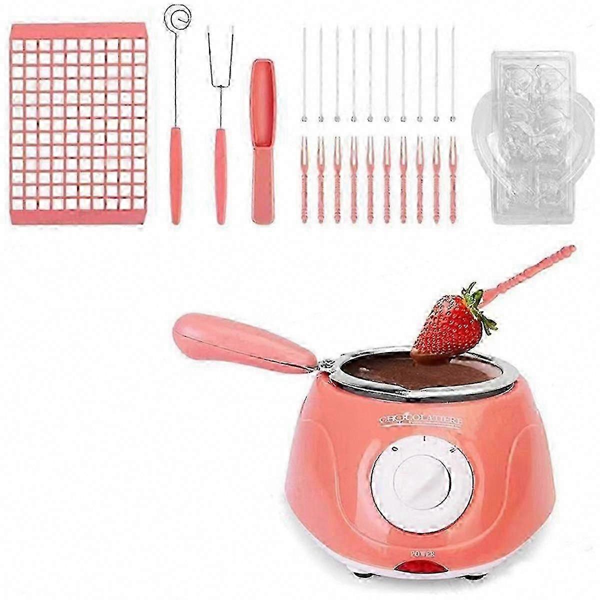 Electric Chocolate Melting Pot Gift Set with DIY Molds & Candy Making Tools