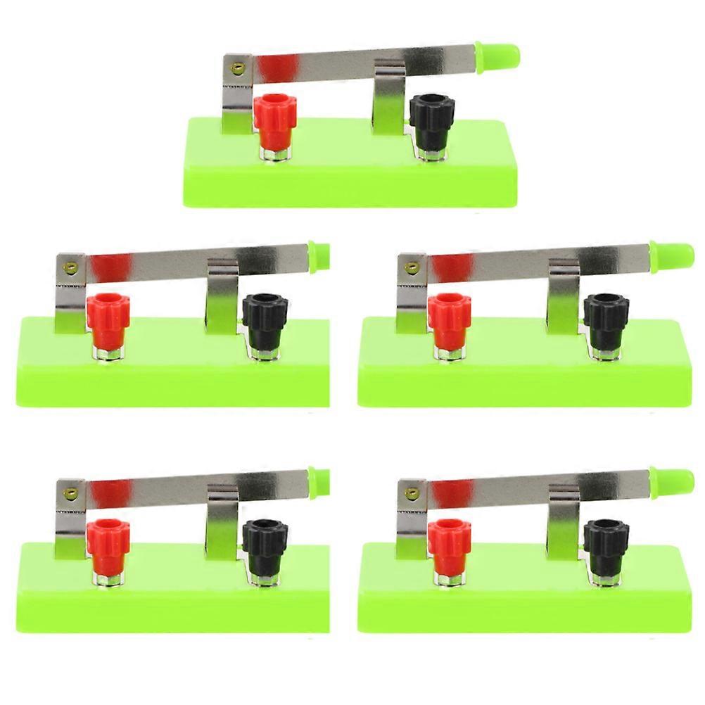 Single Throw Switch Copper Spst for Electronic Physics Equipment 5Pcs