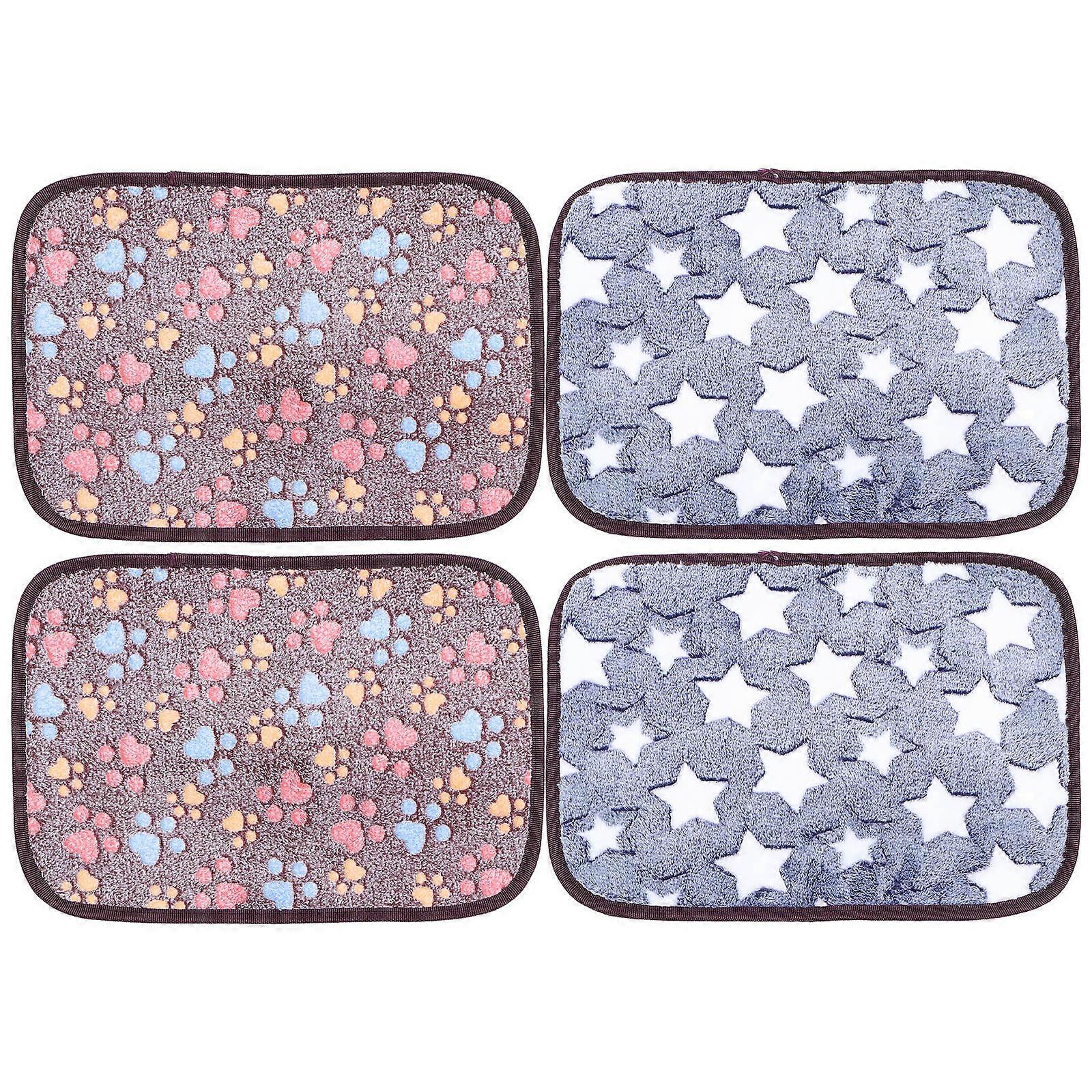 Pet Summer Mat Double Sided Cooling Pads for Pets 4Pcs Assorted Color